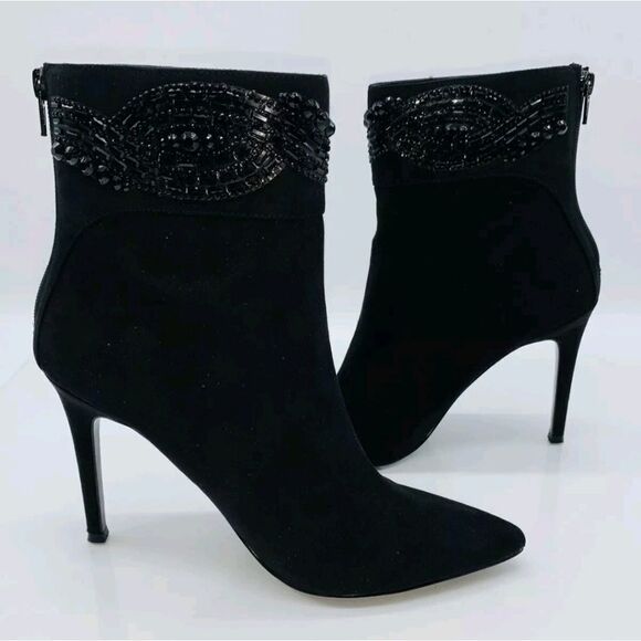 STUNNING NINA EMBELLISHED DRESS BOOTS - Picture 1 of 7